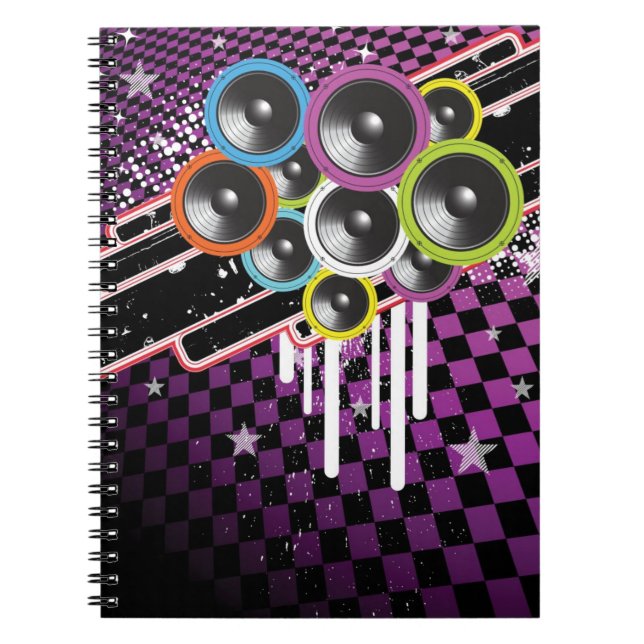 Caderno Espiral Fundo do Grunge (Frente)