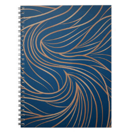 Caderno Espiral Fundo do ouro