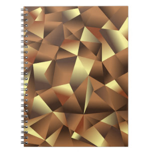Caderno Espiral Fundo do polígono: arte texturizada por Abstrato