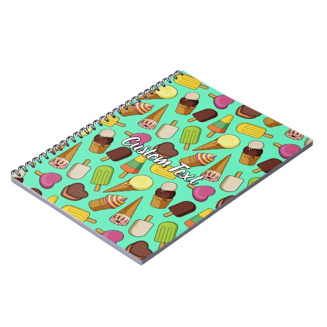 Caderno Espiral Fundo do sorvete (Left Side)