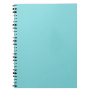 Caderno Espiral Fundo do Teto Aqua Azul-Seashore Personalizado
