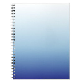 Caderno Espiral Fundo Gradiente Azul Mínimo