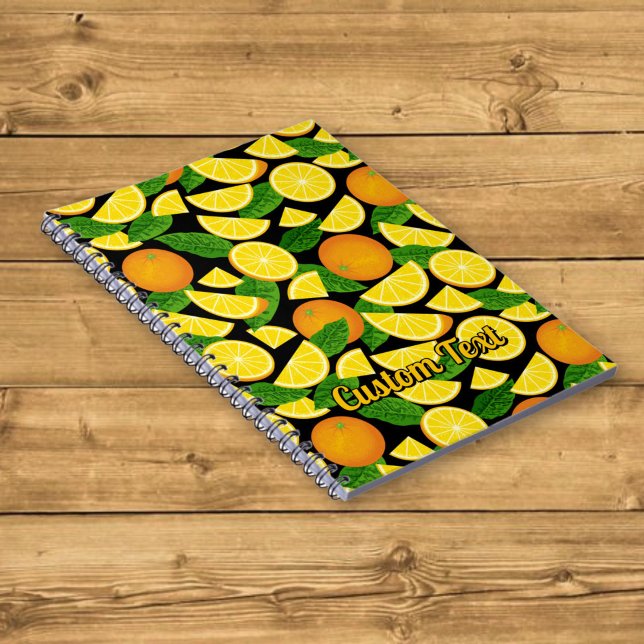 Caderno Espiral Fundo Laranja (Criador carregado)