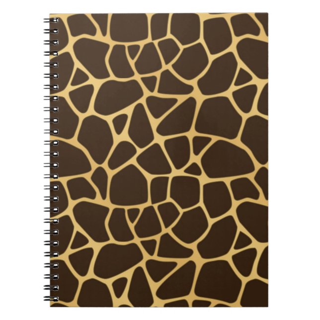 Caderno Espiral Fundo manchado girafa (Frente)