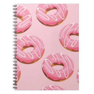 Caderno Espiral Fundo sem costura de Rosquinhas envidraçadas