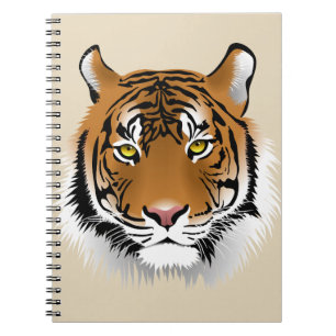 Caderno Espiral Fundo Tigre Animado