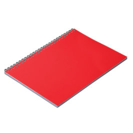 Caderno Espiral fundo vermelho com borda branca