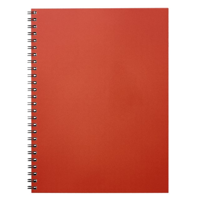Caderno Espiral Fundo Vermelho Quente Cinzento (Frente)