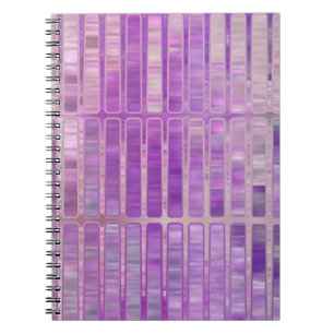 Caderno Espiral Fundo violeta brilhante abstrato com glos