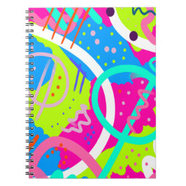 Caderno Espiral Funky Colorful Pop Art