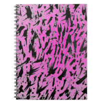 Funky Neon Pink e Impressão preto