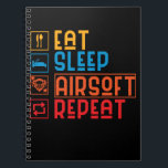 Caderno Espiral Funny Airsoft Player Paintball Airsoft Team<br><div class="desc">Funny Airsoft Player Paintball Airsoft Team. Airsoft Team Game Paintball Match.</div>