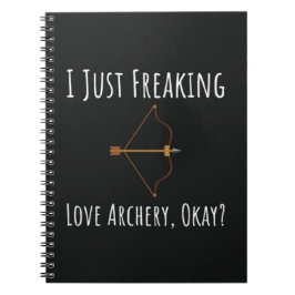 Caderno Espiral Funny Archery Gifts Bow And Arrow Sport Archer