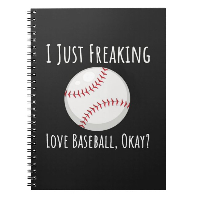 Caderno Espiral Funny Baseball Enthusiast Gifts Lover Humor Sports (Frente)