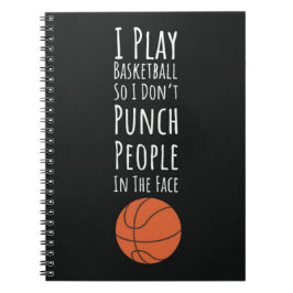 Caderno Espiral Funny Basketball Gifts Humor Player Sports Baller
