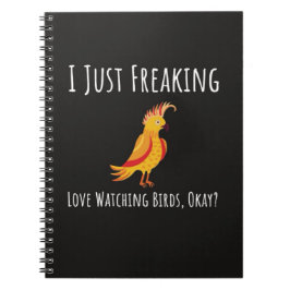 Caderno Espiral Funny Bird Watching Gifts For Bird Lovers Birding