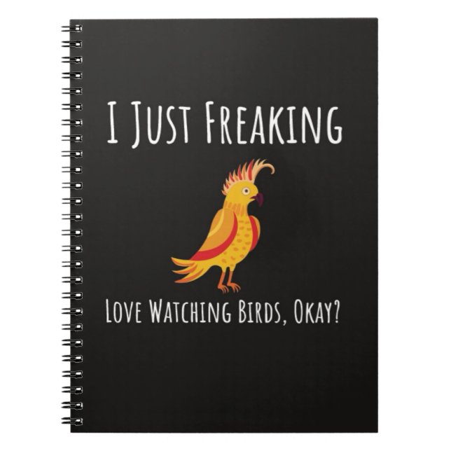 Caderno Espiral Funny Bird Watching Gifts For Bird Lovers Birding (Frente)