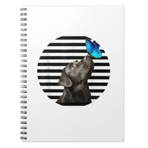 Caderno Espiral Funny Black Labrador Retriever Lab Proprietário De