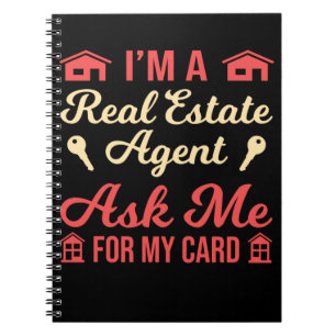 Caderno Espiral Funny Broker Property Agent