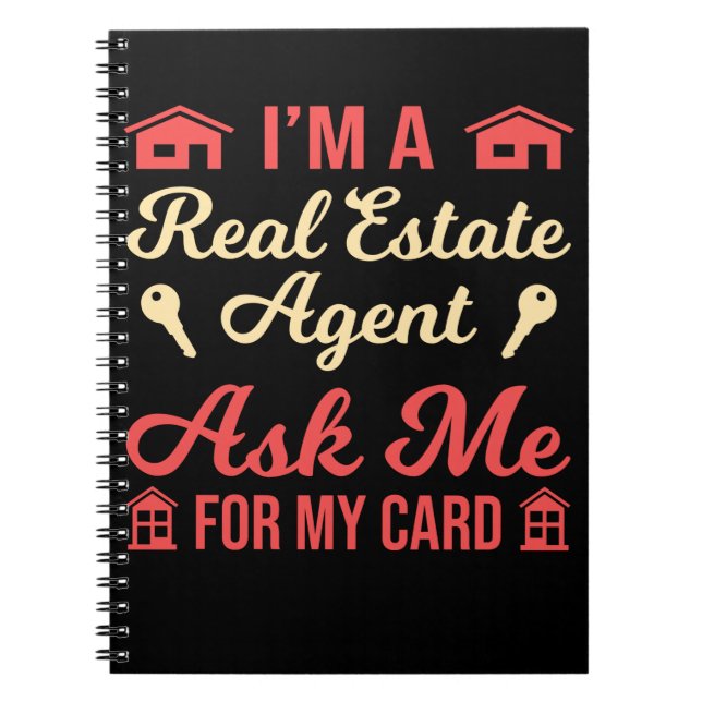 Caderno Espiral Funny Broker Property Agent (Frente)