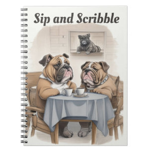 Caderno Espiral Funny Bulldog