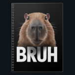 Caderno Espiral Funny Capybara Bruh<br><div class="desc">Funny Capybara Bruh</div>