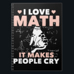 Caderno Espiral Funny Cat Lover Mathematics Humor Maths Nerd<br><div class="desc">Cat Math and School Teacher Jokes. Funny Cat Lover Mathematics Humor Maths Nerd.</div>