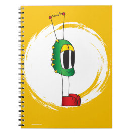 Caderno Espiral Funny, Colorful, Quirky, Cartoon Character
