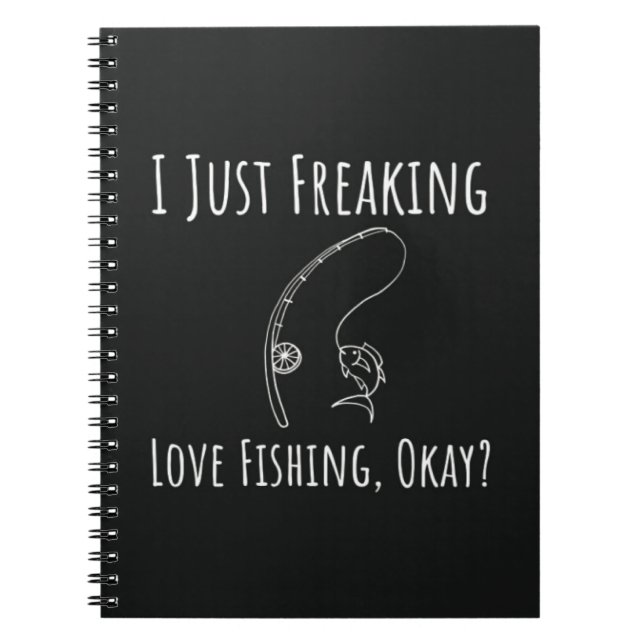 Caderno Espiral Funny Cool Fishing Gifts Fisherman Angler Humor (Frente)