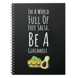 Caderno Espiral Funny Cool Gifts For Guacamole Lovers Cute Avocado