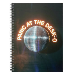Caderno Espiral Funny Coworker Gift - Panic at the Desk Disco Ball