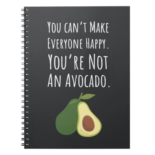 Caderno Espiral Funny Cute Gifts For Avocado Lovers Fruit Food  (Frente)