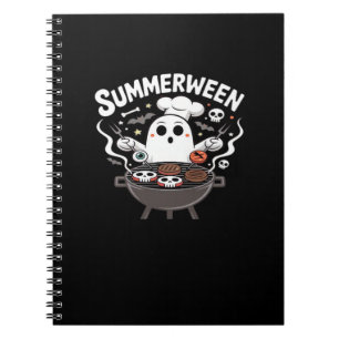 Caderno Espiral Funny de CHURRASCO Summerween