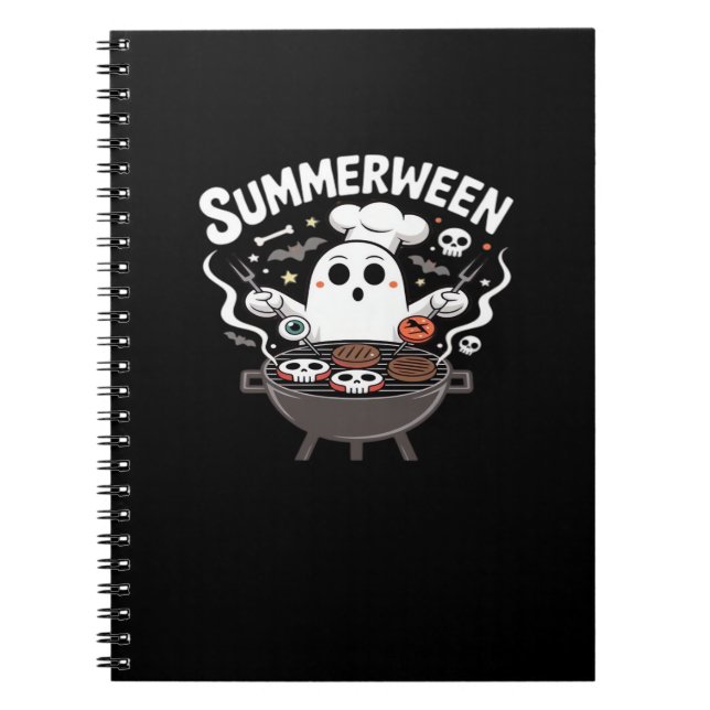 Caderno Espiral Funny de CHURRASCO Summerween (Frente)