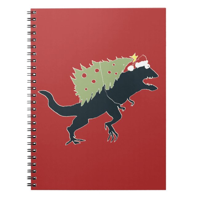 Caderno Espiral Funny Festive Dino Christmas (Frente)