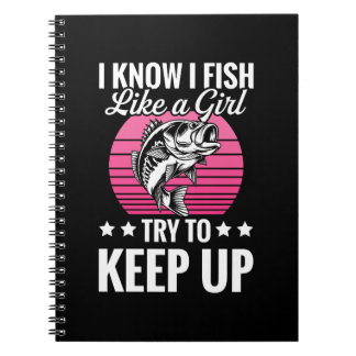 Caderno Espiral Funny Fishing Themed