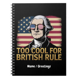 Caderno Espiral Funny George Washington Legal demais para o govern