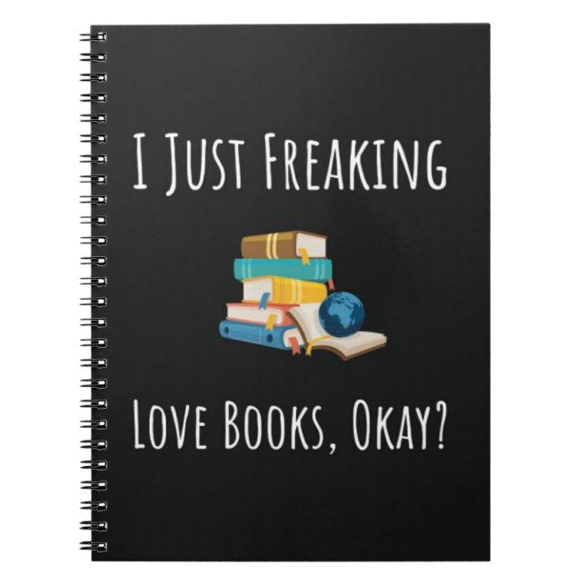 Caderno Espiral Funny Gift Ideas For Book Readers Reading Nerd (Frente)