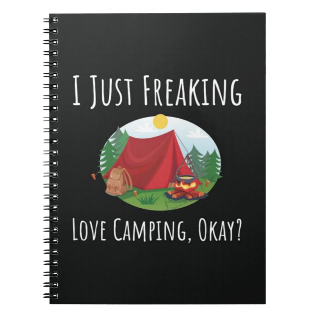 Caderno Espiral Funny Gifts For A Camping Lover Camper Adventure (Frente)
