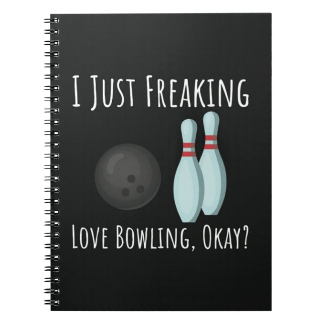 Caderno Espiral Funny Gifts For Bowling Lovers Bowler Sport Humor  (Frente)