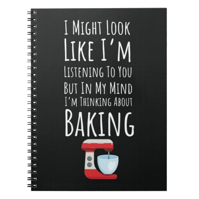 Caderno Espiral Funny Gifts For Bread Bakers Baking Food Bakery (Frente)