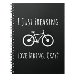 Caderno Espiral Funny Gifts For Mountain Bikers Biking Cycling