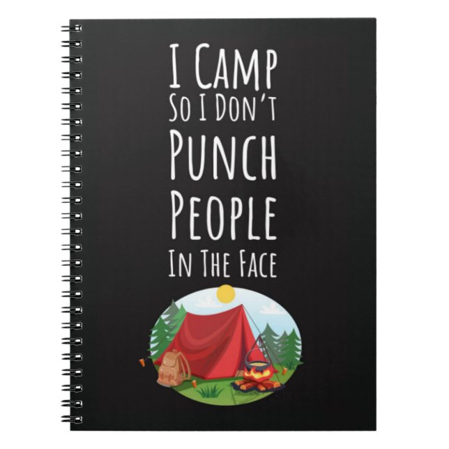 Caderno Espiral Funny Great Camping Gifts Friends Adventure Camper (Frente)