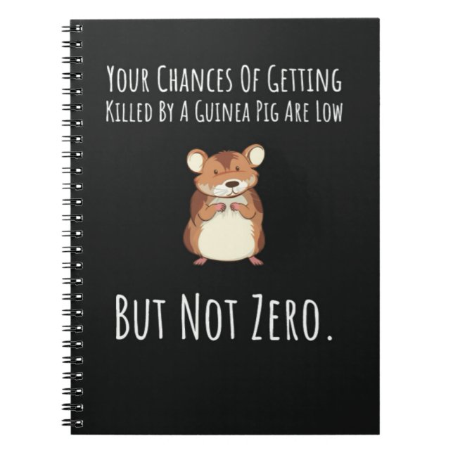 Caderno Espiral Funny Guinea Pig Gifts Animal Humor Pet Cavy (Frente)