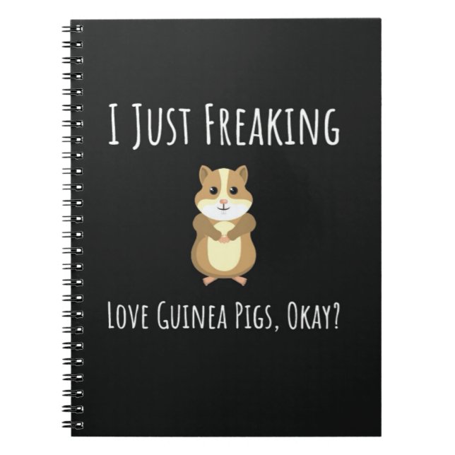 Caderno Espiral Funny Guinea Pig Gifts Humor Pet Humorous (Frente)