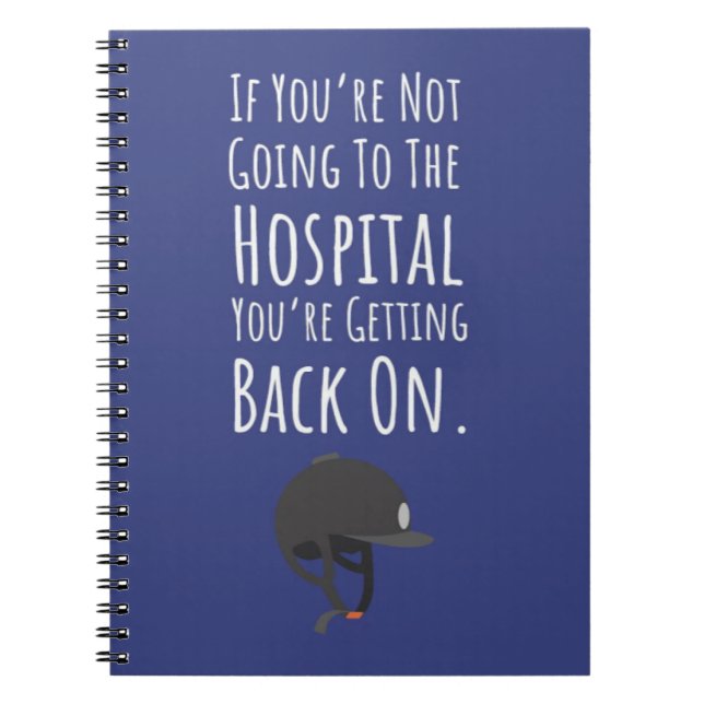 Caderno Espiral Funny Horse Riding Gifts Equestrian Sports Rider (Frente)