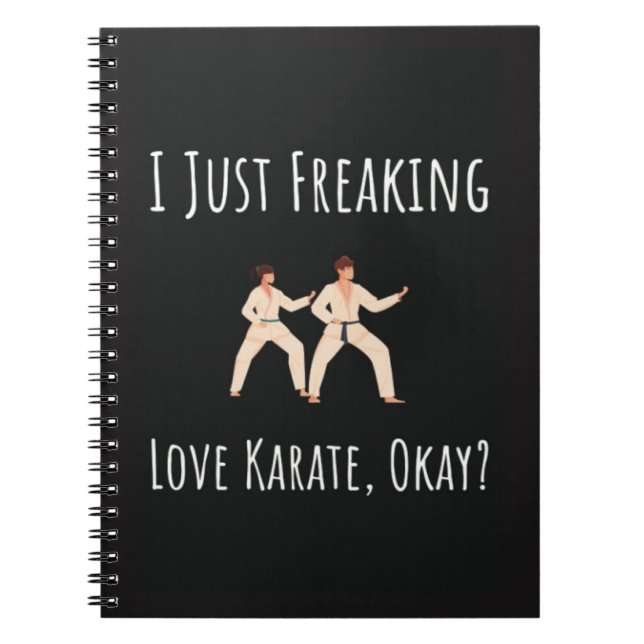Caderno Espiral Funny Karate Gifts For Her Him Adult Fighter (Frente)
