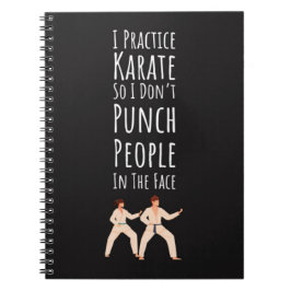 Caderno Espiral Funny Karate Gifts Martial Arts Fighter Humor 