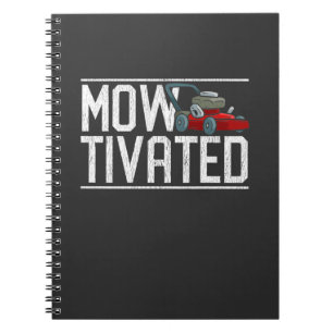 Caderno Espiral Funny Lawn Mears Lawn Gift Lawn Mower Grass Careta