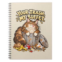 Funny Maine Coon Cat - Your Trash My Buffet